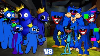 All Blue VS All Huggy Wuggy - Friday Night Funkin' (Poppy Playtime, Roblox Rainbow Friends)