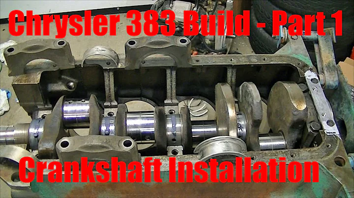 Joe's Garage 383 Engine Rebuild Part 1 – Crankshaft Installation