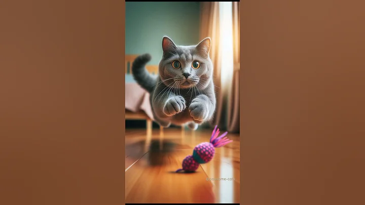 Watch the video about Cute Grey Cat 😻🐾 #cat #cute #kitten #funny #catlover #kitty