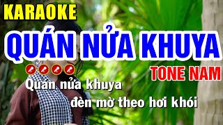 QUÁN NỬA KHUYA Karaoke Tone Nam - Tình Trần Karaoke