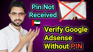 How To Verify Google Adsense Address Without Pin In UAE