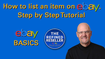 How to List an Item on eBay.  Step by Step Tutorial.