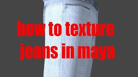 Maya tutorial : Basics of texturing | maya texturing tutorials | how to texture jeans in maya 2