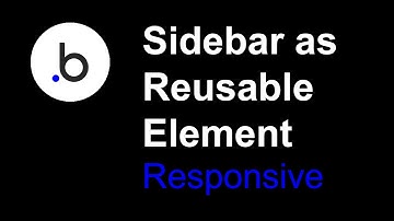 Dashboard Side Menu as Reusable Element | Bubble.io