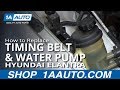 How to Replace Timing Belt and Water Pump on 1999-2006 Hyundai Elantra Part 1