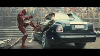 Iron Man 2 (2010) Suitcase Armor (iron man vs whiplash in vormel etapp)