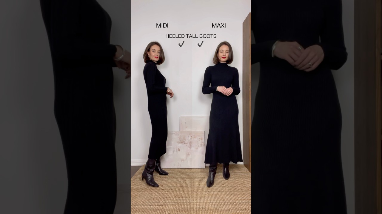 elegant black long sleeve dress Elegant Black Evening Dress main image 1