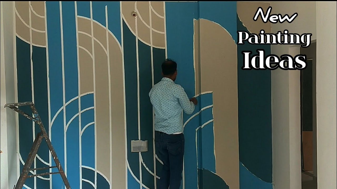 Letest wall painting design for home Letest wall texture design