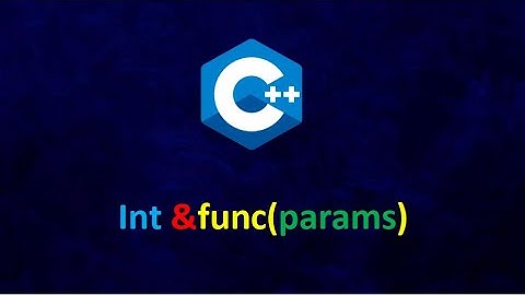 C++ functions return by reference