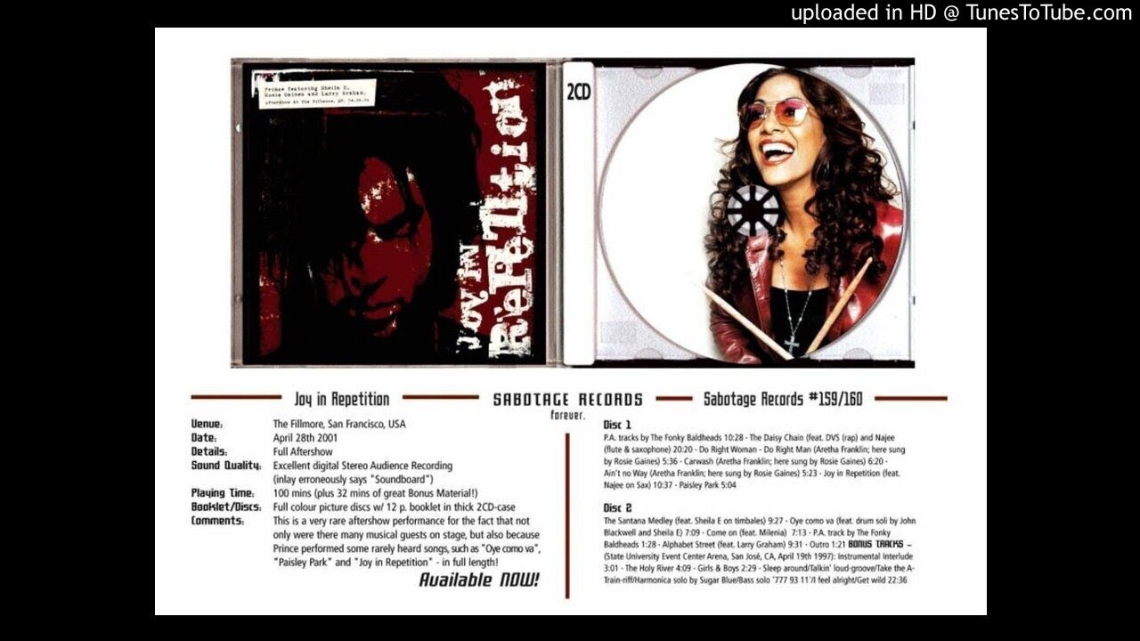 Joy In Repetition / Live / 2001 YouTube