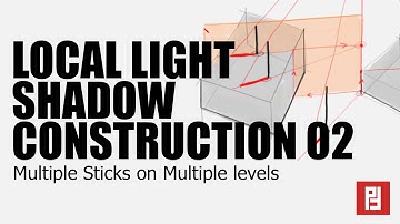 Local Light Shadows on Multiple Levels - Exercise from How to Render by Scott Robertson