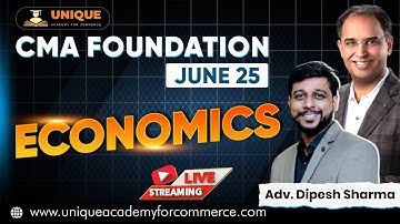 CMA Foundation | Economics | Full Revision of Theory of Prodection | June 25 | Adv. Dipesh Sharma