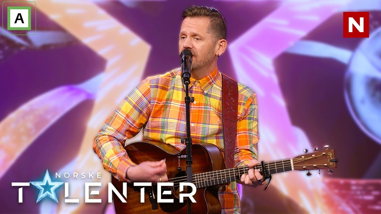 Ørjan Vatne fremfører en selvskrevet sang om angst i Norske Talenter 2023