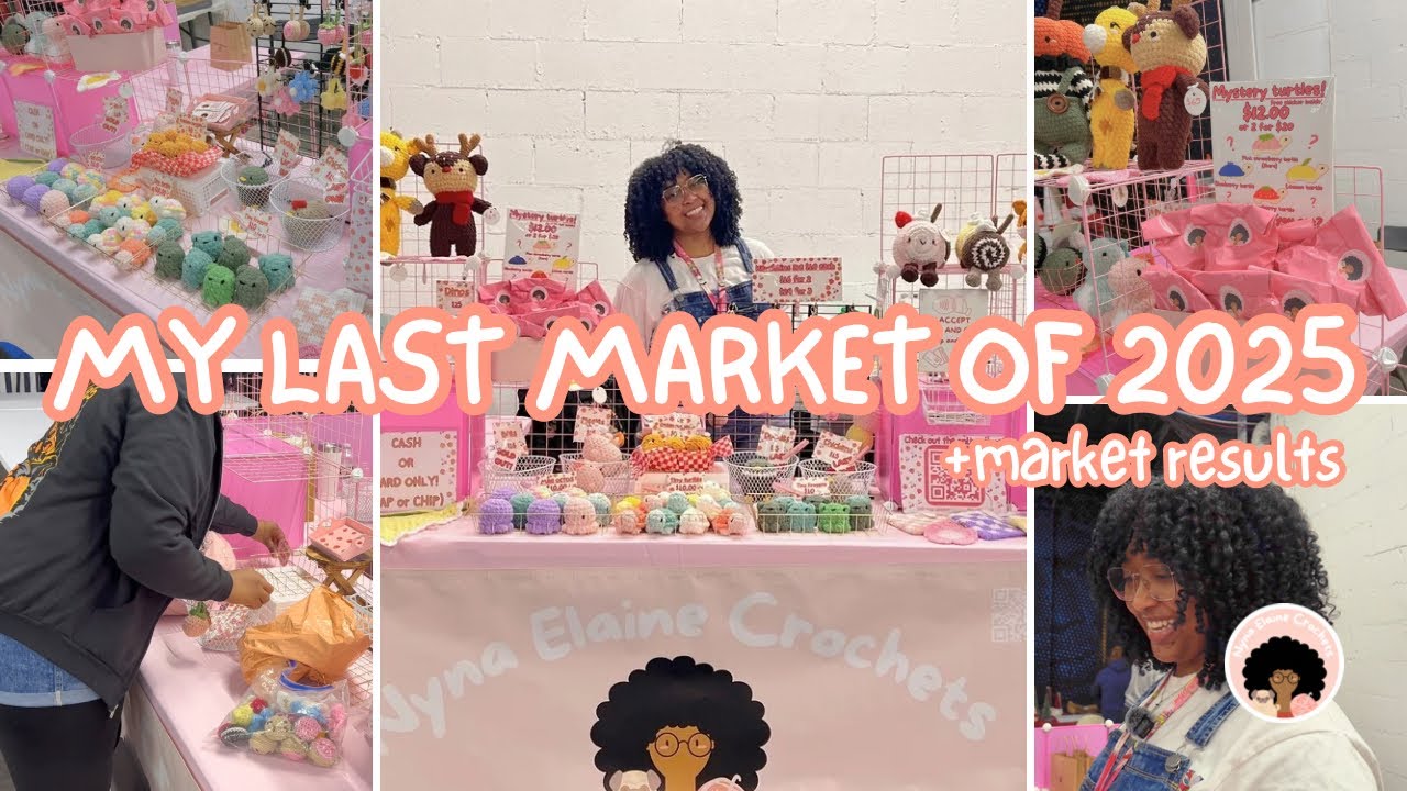 MY LAST MARKET OF 2025! | Crochet with me | Results and more!