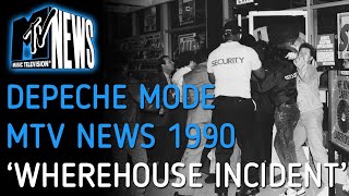 Depeche Mode | MTV News report |   Wherehouse record store incident | 1990