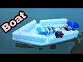 How to make a boat using dc motor at home