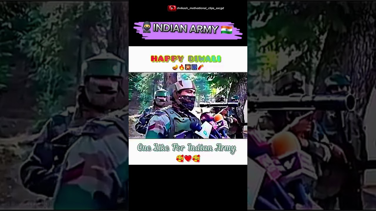 Indian Army Wishes Happy Diwali|| 