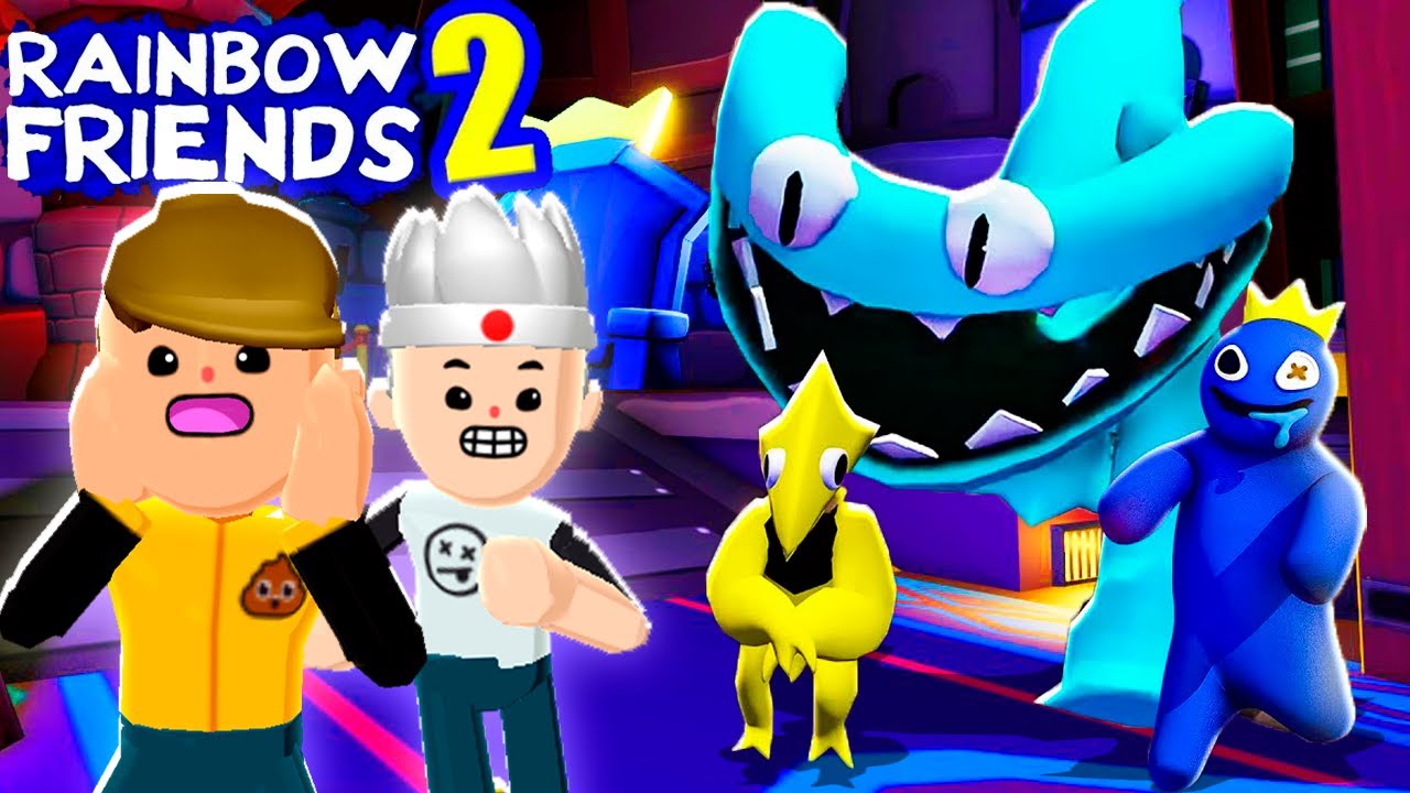 😱 Jogamos o CAPÍTULO 2 do RAINBOW FRIENDS no Roblox