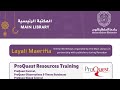 Proquest resources training