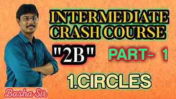 CIRCLES (PART - 1)  INTERMEDIATE BOARD AP  INTER 2B MATHS  CBSE MATHS NCERT IN TELUGU