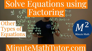 Solve Equations using Factoring | College Algebra