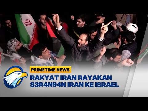 Rakyat Iran Rayakan S3r4n94n Iran ke Israel