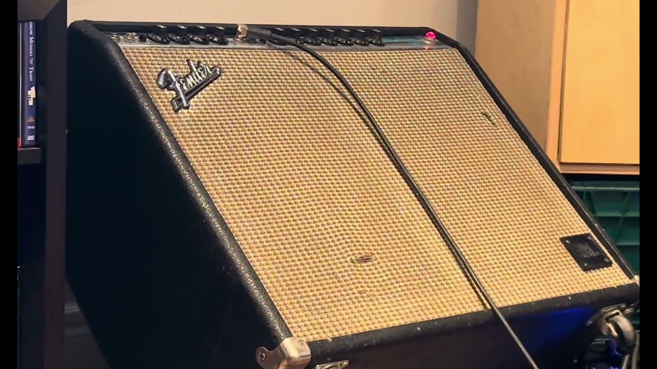 1971 Fender Twin Reverb home after repairs 