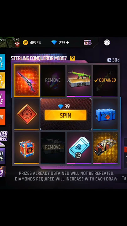 i got evo m1887 gun skin only 9 diamond free fire || evo m1887 gun skin only 1 spin trick #freefire