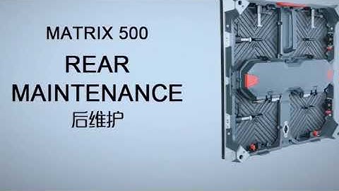 Matrix 500 rear maintenance