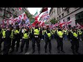 В Лондоне прошли массовые митинги ультраправых и пропалестинских активистов