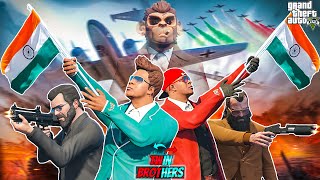 Franklin & His Twin Brother Fight For Freedom | Independence Day Special In GTA 5