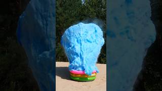Big blue Volcano Eruption #myexperiment