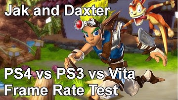 Jak and Daxter PS4 vs PS3 vs PS Vita Frame Rate Test