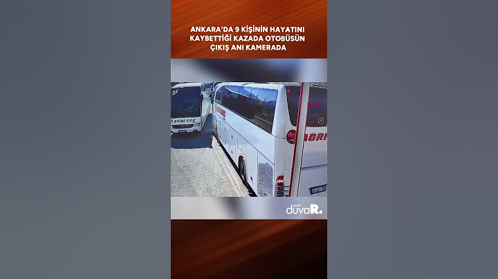 Ankara'daki kazada otobüsün çıkış anı kamerada #shorts