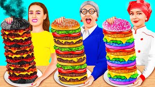 Eu vs Minha Vó No Desafio De Culinária | Batalha Épica De Comida por KaZaZa Challenge