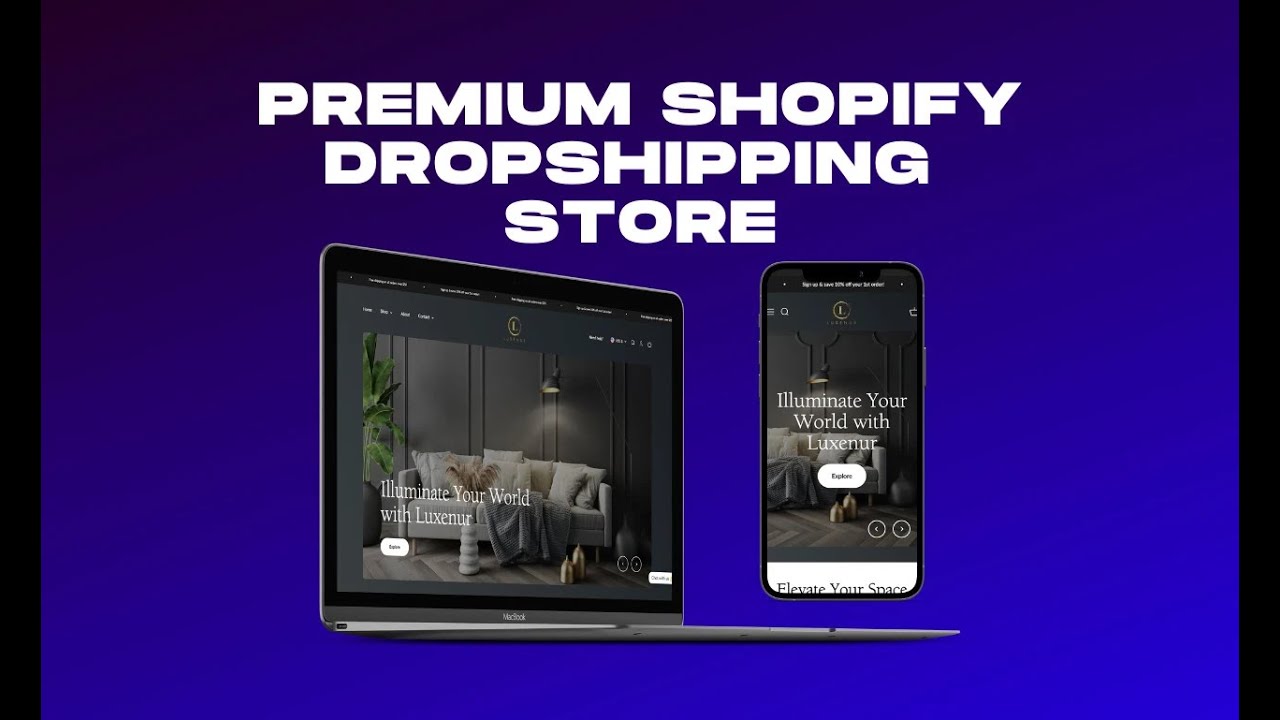 Create your own automated Shopify dropshipping store website - YouTube