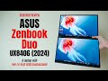 Asus zenbook duo ux8406 2024 laptop with 2 oled touchscreens