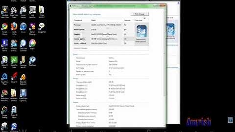 Windows 7 system information