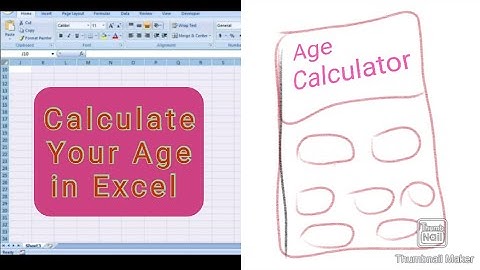 Calculate Your Age in Excel-  Excel-Age-Calculator