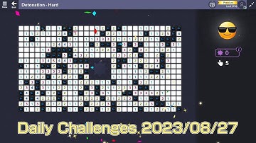 【New Microsoft Minesweeper】  Daily Challenges Aug 27, 2023