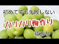 初めてでも簡単!失敗しないカリカリ梅作り♪