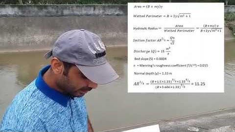 Depth and bed width of canal | Open Channel Flow