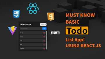 React Todo App EVERY Beginner Must Build! (Easiest Guide)