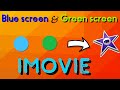 HOW TO USE #BlueScreen + #GreenScreen ON iMovie