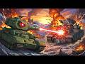 EPIC TANK WARS Behemoth's Laser Upgrade, The Monster Awakens & The Ratte Prison Break! 2D Animation