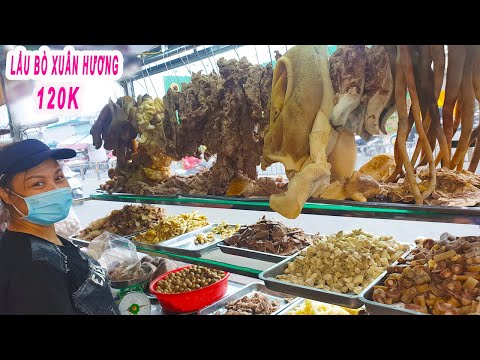 Bất ngờ Xe Lẩu Bò Cực Khủng chỉ 120K trên vỉa hè Sài Gòn