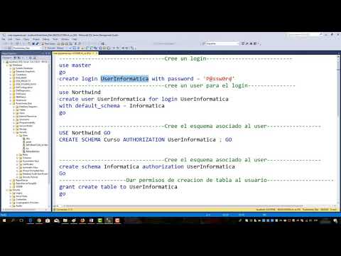 Vídeo: Com puc crear un esquema a SQL Server?