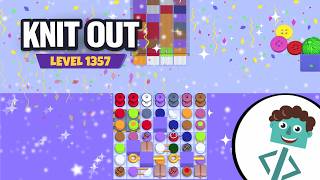 Knit Out Level 1357 | Walkthrough | No Boosters