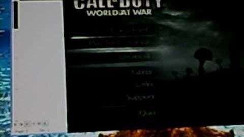 Call of Duty World at War problem with black screen