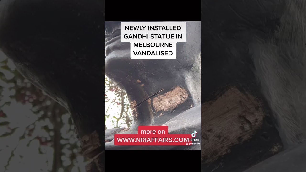 Newly installed Gandhi statue in Melbourne vandalised 